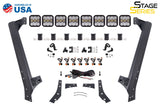 Diode Dynamics Stage Series Windshield Bracket Kit for 07-18 Jeep JK Wrangler (No Lights)