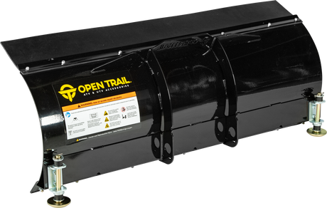 Open Trail 48-Inch Straight Blade Snow Plow for Pickup Trucks – Durable 11-Gauge Steel with Black Powder Coat