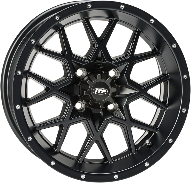 ITP Wheel - Hurricane - Front/Rear - Black - 15x7 - 4/137 - 5+2 1528645536B