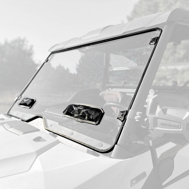 Seizmik 24+ Kawasaki Ridge Ranch Tool Less Windshield - Hardcoated