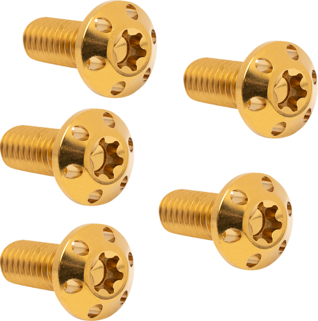 ARLEN NESS Bolt Kit - Holeshot/Brake Rotor/Rear - Hub Mount - Gold - 3/8-16 x 1" - 5 Pack 300-911
