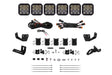 Diode Dynamics Prinsu/Sherpa Roof Rack SS5 6-Pod CrossLink Mounting Kit - Sport White Driving