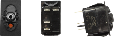 XTC Power Products Dash Switch Body Momentary Amber for UTVs – Model SW12-NA000000, Compatible with Polaris Ranger, Can-Am Maverick, and Yamaha YXZ