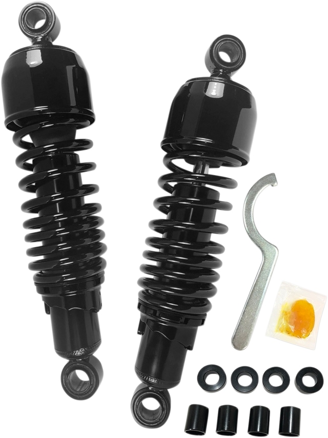 Drag Specialties Shocks Replacement Shock Absorbers - 11.5 Inch Black C16-0131NUGB for Harley Davidson Touring Models