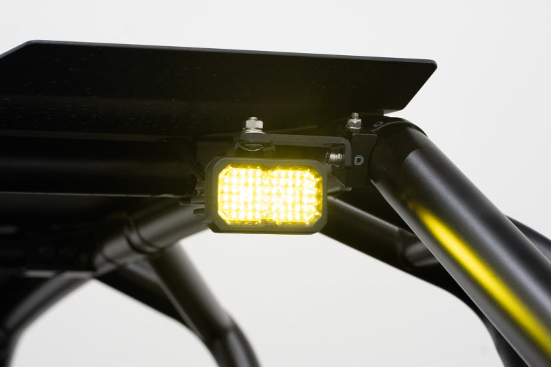 Diode Dynamics Stage Series 1.875 Inch Roll Bar Chase Light Kit SSC2 Sport Yellow (Pair)