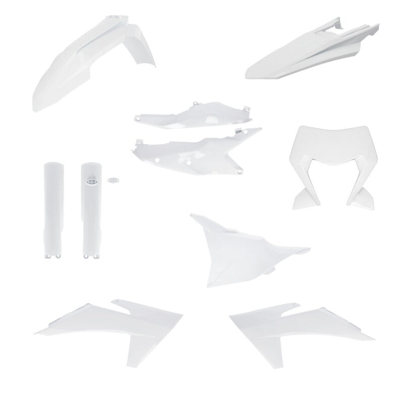 Acerbis 24+ KTM Full Plastic Kit – Fits EXC, EXC-F, XC-F, XC-W, XCF-W, XW-F Models in White