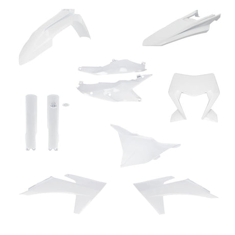 Acerbis 24+ KTM Full Plastic Kit – Fits EXC, EXC-F, XC-F, XC-W, XCF-W, XW-F Models in White