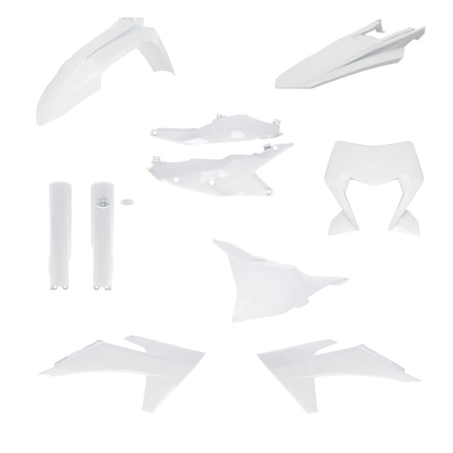 Acerbis 24+ KTM Full Plastic Kit – Fits EXC, EXC-F, XC-F, XC-W, XCF-W, XW-F Models in White