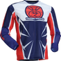 MOOSE OFFROAD Youth Agroid Mesh Jersey - Red/White/Blue, Large | Durable Performance Wear for Off-Road Vehicles