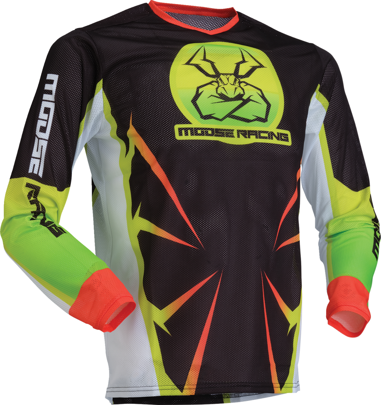 MOOSE OFFROAD Youth Agroid Mesh Jersey - Hi-Viz/Black - Medium 2912-2532