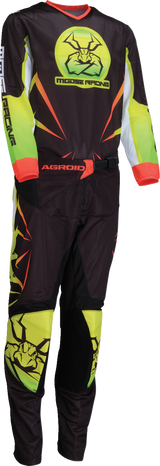 MOOSE OFFROAD Youth Agroid Mesh Jersey - Hi-Viz/Black - Medium 2912-2532