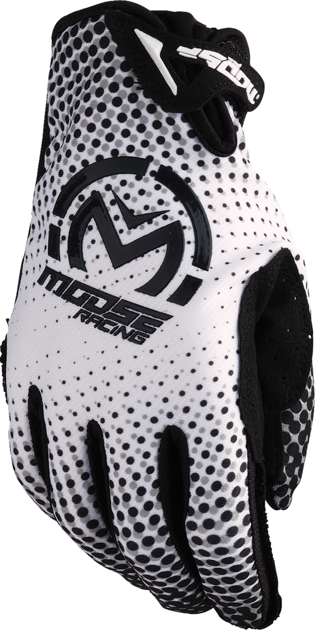 MOOSE OFFROAD SX1™ Gloves - White/Black - Large 3330-8044