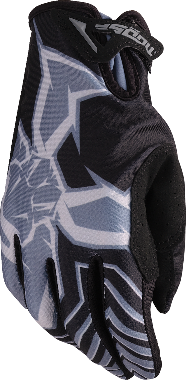 MOOSE OFFROAD Agroid™ Pro Gloves 3XL - Black/Gray with Breathable Mesh for ATV and Off-Road Vehicles