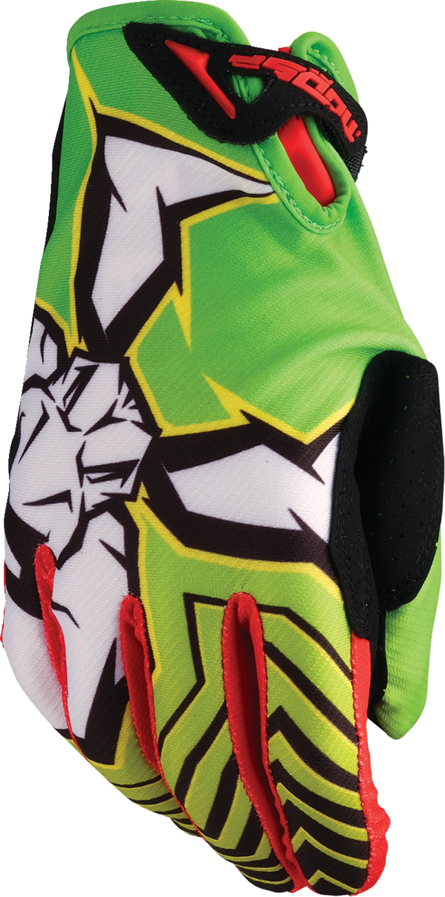 MOOSE OFFROAD Agroid™ Pro Gloves Large - Lightweight Stretch Polyester with Synthetic Leather Palm, Compatible with ATVs, UTVs, and Dirt Bikes