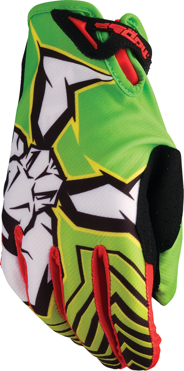 MOOSE OFFROAD Agroid™ Pro Gloves Large - Lightweight Stretch Polyester with Synthetic Leather Palm, Compatible with ATVs, UTVs, and Dirt Bikes