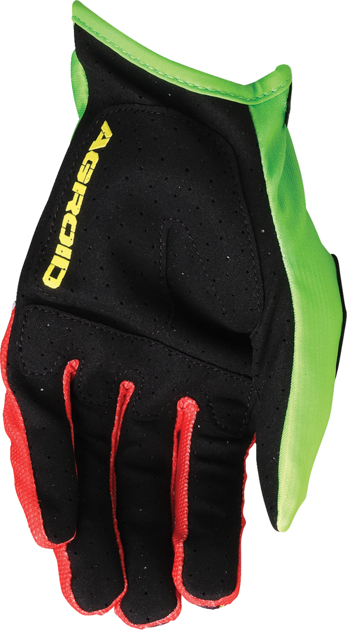 MOOSE OFFROAD Agroid™ Pro Gloves Large - Lightweight Stretch Polyester with Synthetic Leather Palm, Compatible with ATVs, UTVs, and Dirt Bikes