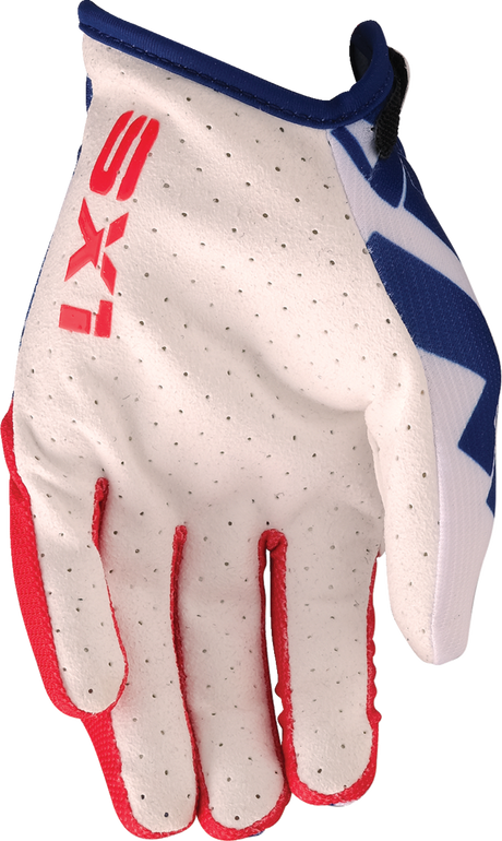 MOOSE OFFROAD Youth SX1™ Gloves - Red/White/Blue - Large 3332-1885