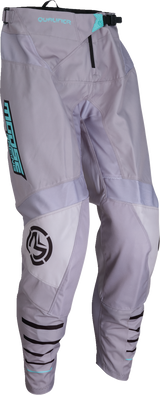MOOSE OFFROAD Qualifier® Pants - Gray/Teal for Harley-Davidson Touring, Honda CRF, Yamaha YZ, and KTM SX - Part 2901-11834