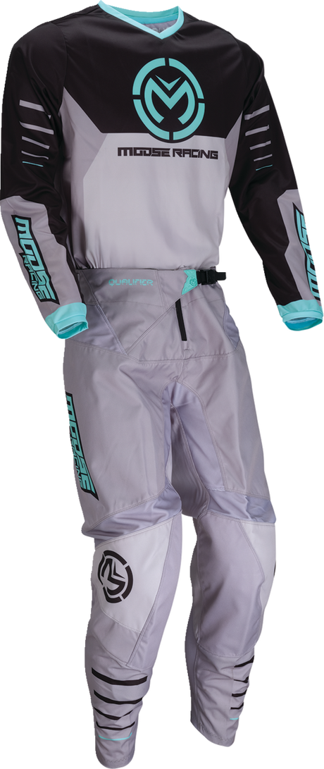 MOOSE OFFROAD Qualifier® Pants - Gray/Teal - US 48 2901-11832