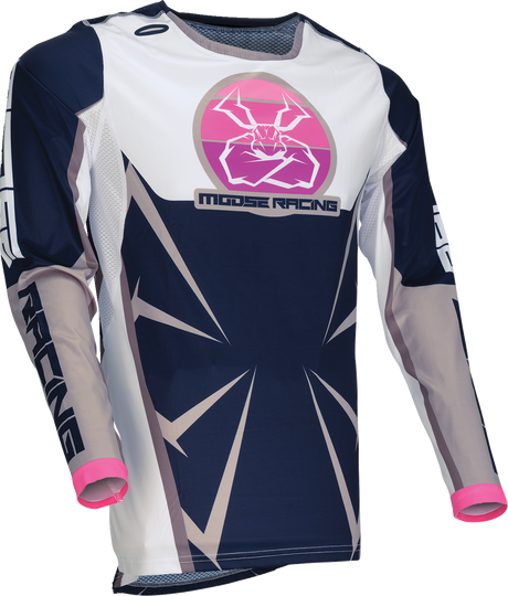 MOOSE OFFROAD Agroid Jersey - Navy/White - 3XL 2910-8143
