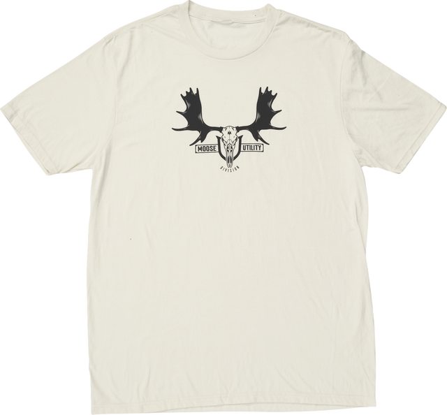 Moose Offroad MUD Euro T-Shirt - Natural/Black, 2XL – Comfortable Cotton-Polyester Blend, Made in USA