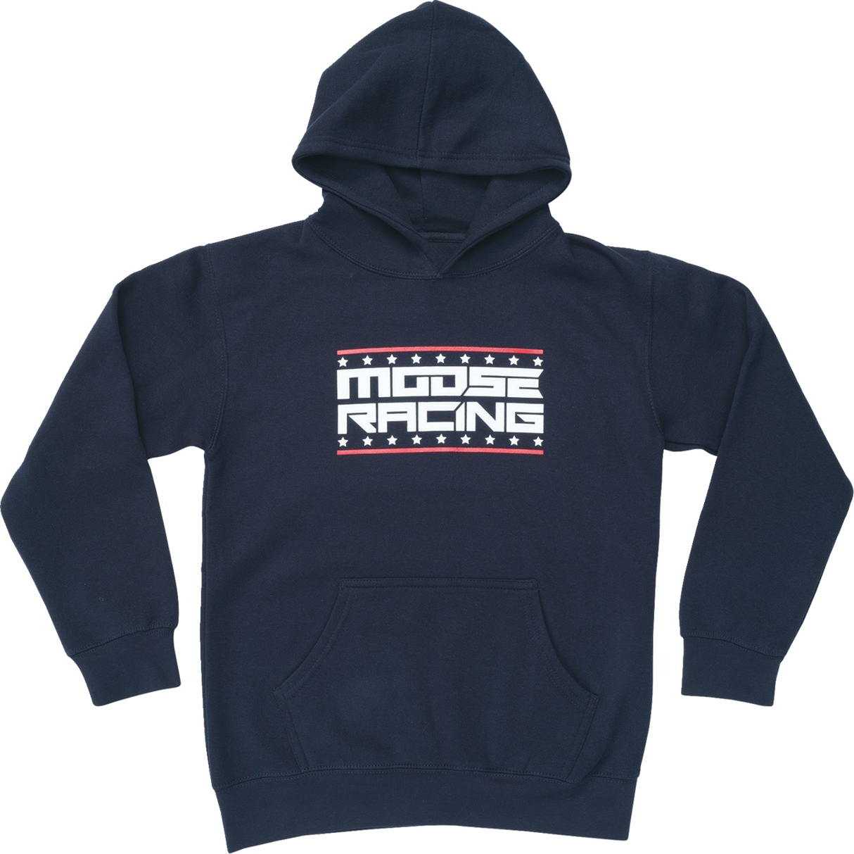 Moose Offroad Youth All-American Hoodie - Navy - XL - Part 3052-0701 with Screen Printed Graphic, 65% Cotton / 35% Polyester for Off-Road Vehicles
