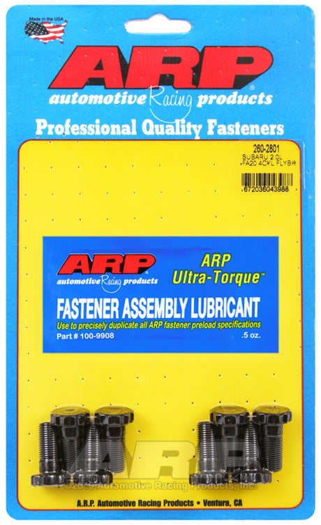 ARP Subaru 2.0L FA20 4-Cylinder Flywheel Bolt Kit - Part Number 260-2801, Fits Subaru WRX and BRZ Models