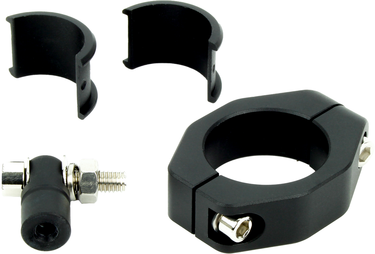 Cyron ABS1LW-2 Auxiliary Driving Lights Kit for Harley-Davidson V-Twin Motorcycles with 1.25-Inch Bar Mounts, White Illumination