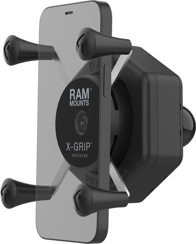 RAM X Grip Vibe Safe Phone Holder with Ball Adapter for Jeep Wrangler, Ford F-150, Toyota Tacoma, and more - Part RAM-HOL-UN7B-462