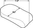 Drag Specialties Seats Rear Solo Seat for Harley FX/S FLS '11-'17 - Wide Smooth Design, Part #0802-0788