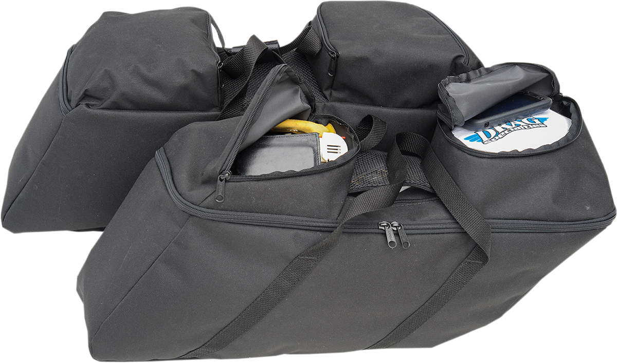 DRAG SPECIALTIES SEATS Saddlebag Liners for Harley FL 2014-2022, Black - Part 3501-0942