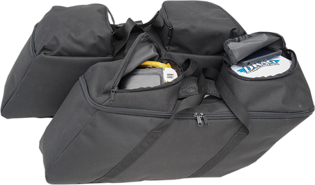 DRAG SPECIALTIES SEATS Saddlebag Liners for Harley FL 2014-2022, Black - Part 3501-0942