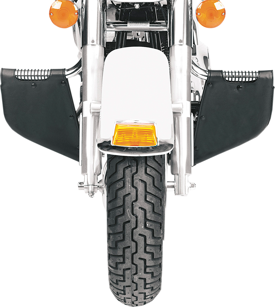 Drag Specialties Seats Plain Lower for Harley FXD - Black (Part No. 3550-0036) - All-Weather Motorcycle Foot & Leg Covers