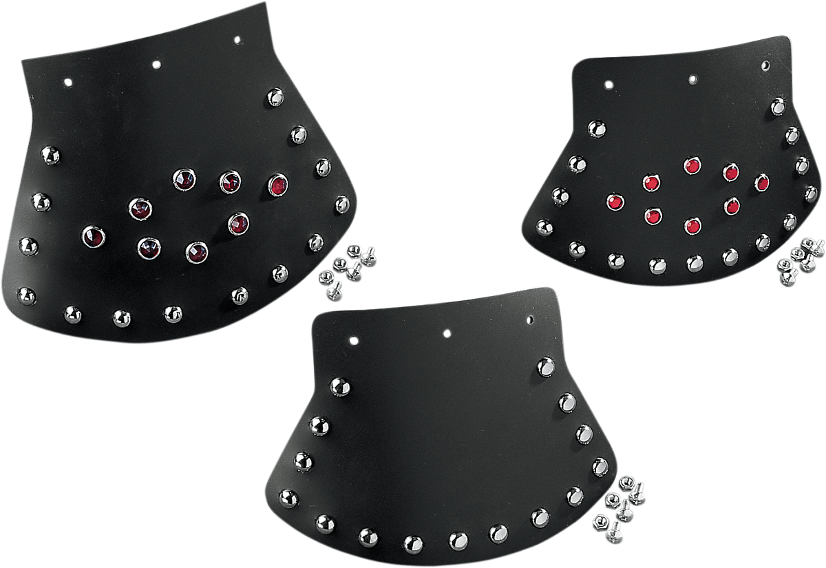 Drag Specialties Seats Mud Flap with Studded Design – 9.5 x 6.5 Inches, Fits Harley Davidson Motorcycles