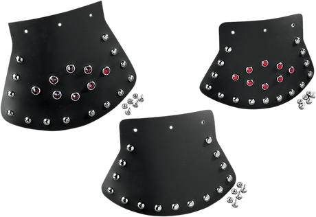 Drag Specialties Seats Mud Flap with Studded Design – 9.5 x 6.5 Inches, Fits Harley Davidson Motorcycles