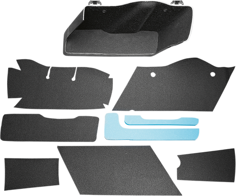 DRAG SPECIALTIES SEATS Saddlebag Lining Kit - Black for Harley FL Models 1993-2013 (Part DS710116)