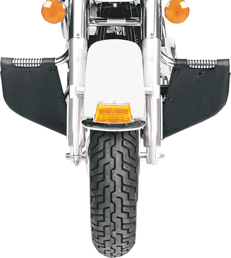 Drag Specialties Seats Plain Lower for Harley FLST – Black, Part No. 3550-0032, Waterproof Motorcycle Leg and Foot Cover for Harley-Davidson FLST Models
