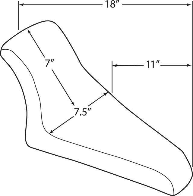 DRAG SPECIALTIES SEATS Lo Rider Solo Seat - Rigid Mount for Harley-Davidson Hardtail Models DS907540