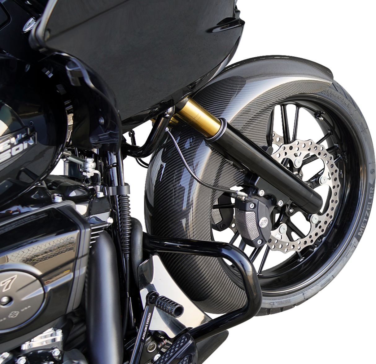 ARLEN NESS Front Fender - Fat Wrapper - 21" - Carbon Fiber - FLT '24-'25 210-031