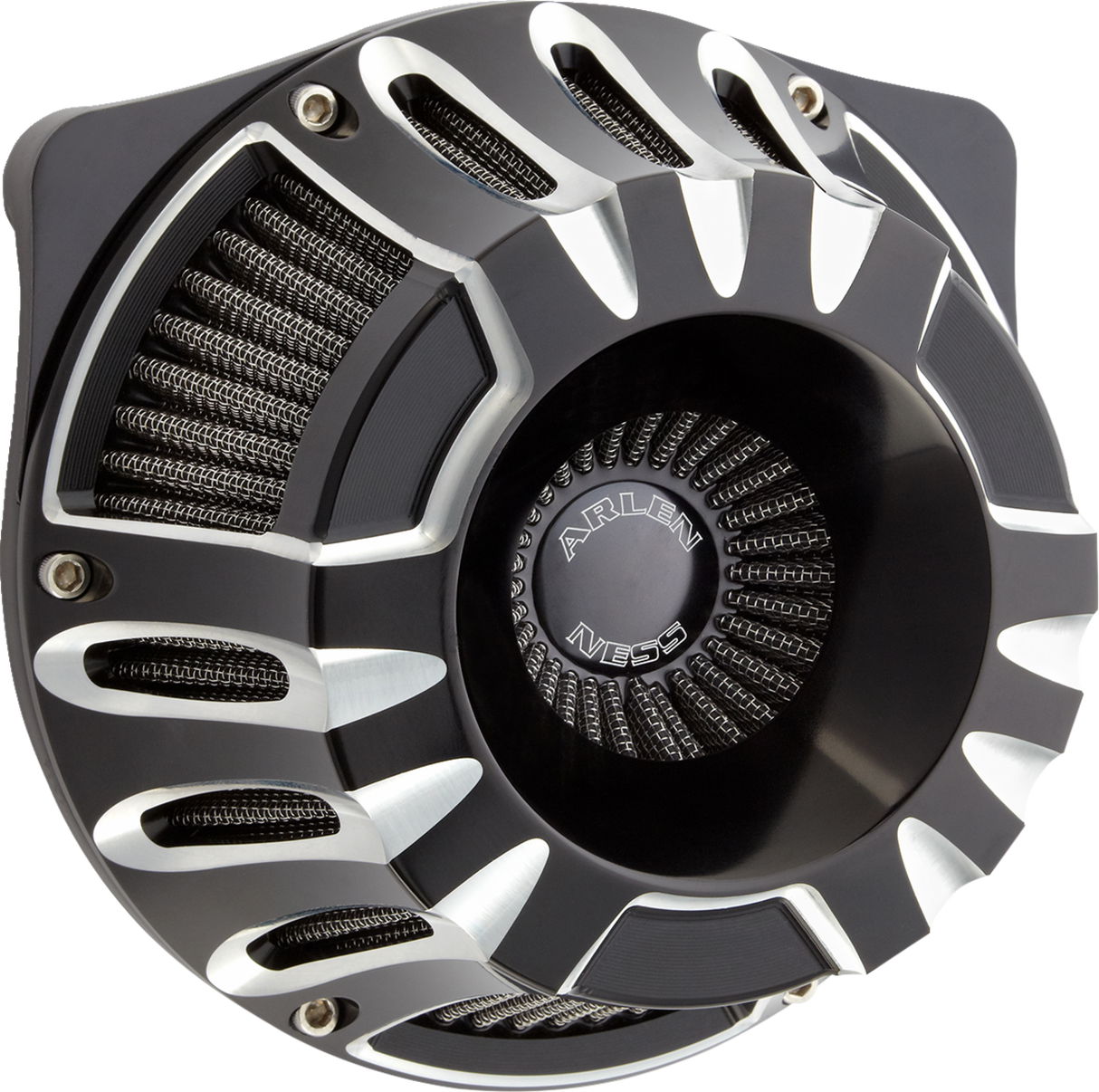 ARLEN NESS Inverted Series Air Cleaner Kit - Deep Cut - Black 600-227