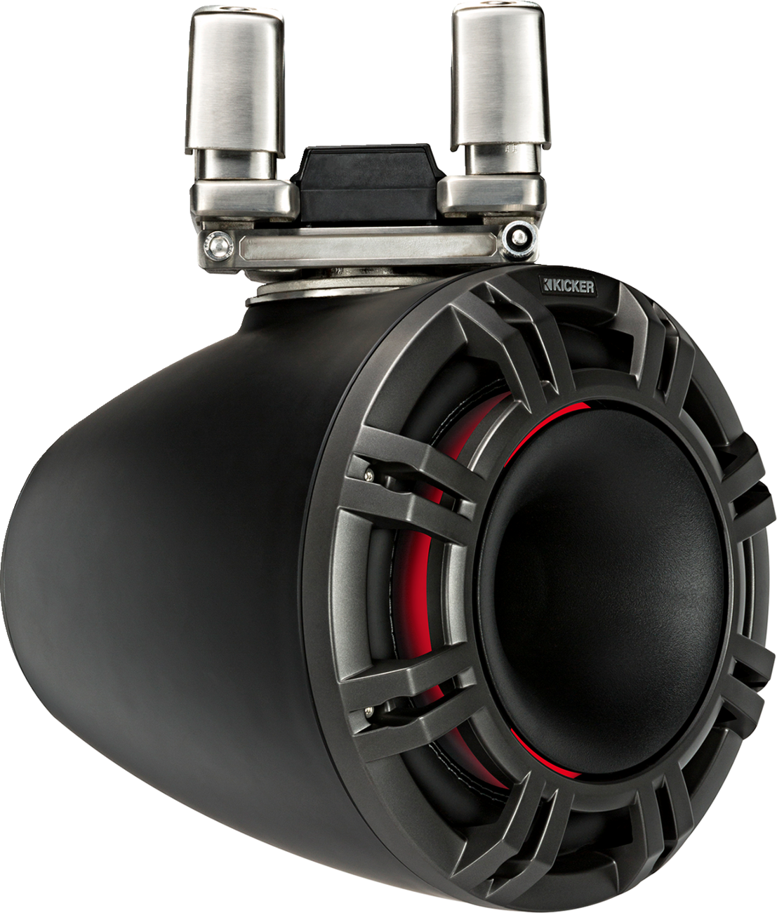 KICKER 9-Inch Tower Speakers 44KMTC94 - Gloss Black for Marine and ATV Vehicles