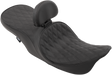 DRAG SPECIALTIES SEATS EZ Glide II Small Backrest with Solar Reflective Leather for Harley-Davidson Motorcycles - Part 0822-0133