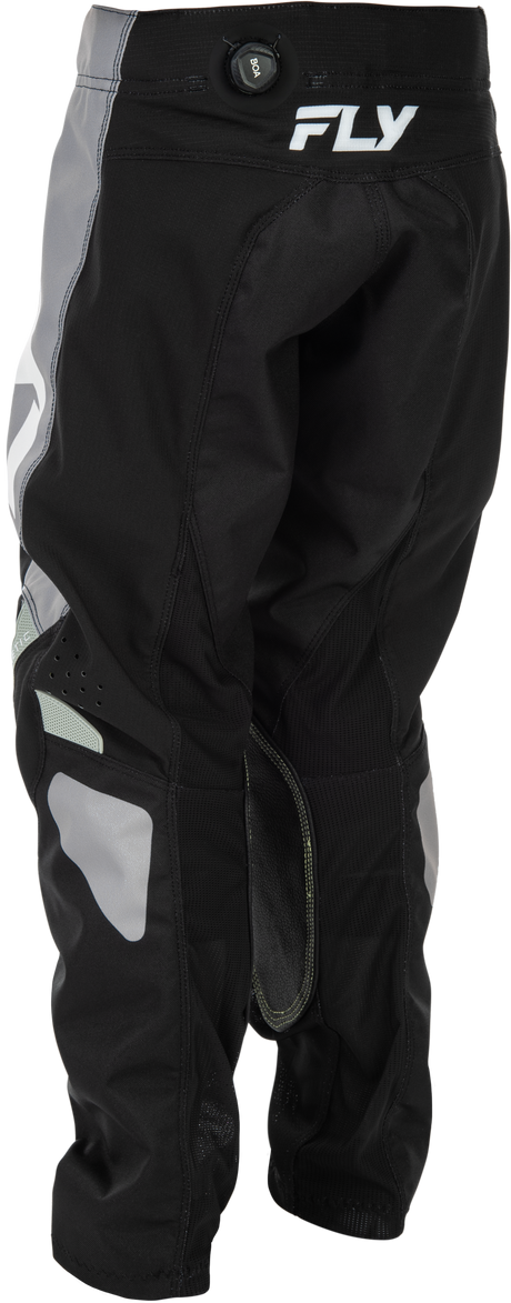 Fly Racing Youth Kinetic Pants Black/Grey Size 18 - Durable motocross riding gear for Kids