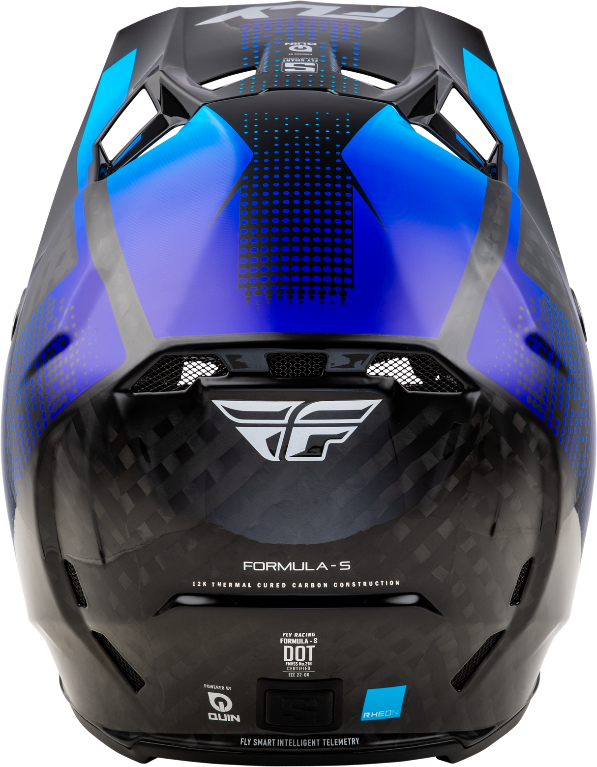 Fly Racing Formula S Carbon Protocol Helmet Black/Blue for Off-Road and Motocross Vehicles