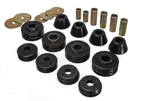 Energy Suspension GM Cab Mount Set - Black for Chevrolet C10 Pickup and GMC C15/C1500 1967-1972