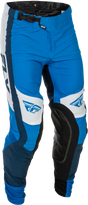 Fly Racing Youth Lite Pants Blue/White Size 26 – Motorcycle Riding Gear with Adjustable Fit