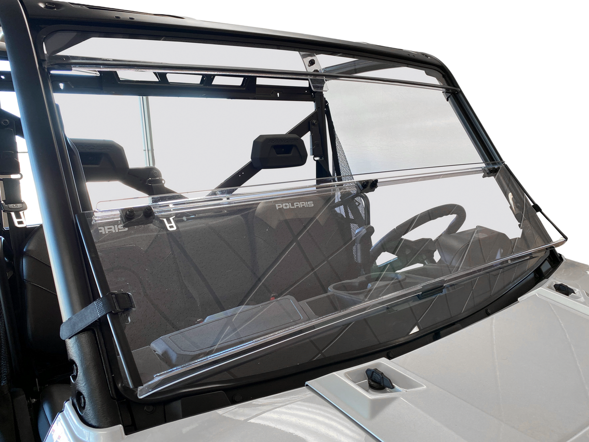 Open Trail Folding Windshield for Polaris Ranger XP 900 and 570 Models