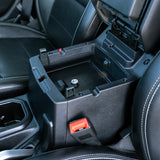Tuffy Products Console Safe with Keyed Lock for Jeep Wrangler JL and Gladiator JT