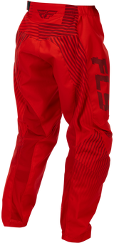 Fly Racing Youth F 16 Pants in Red, Size 24 – Durable and Comfortable Motorcycle Riding Pants for Kids