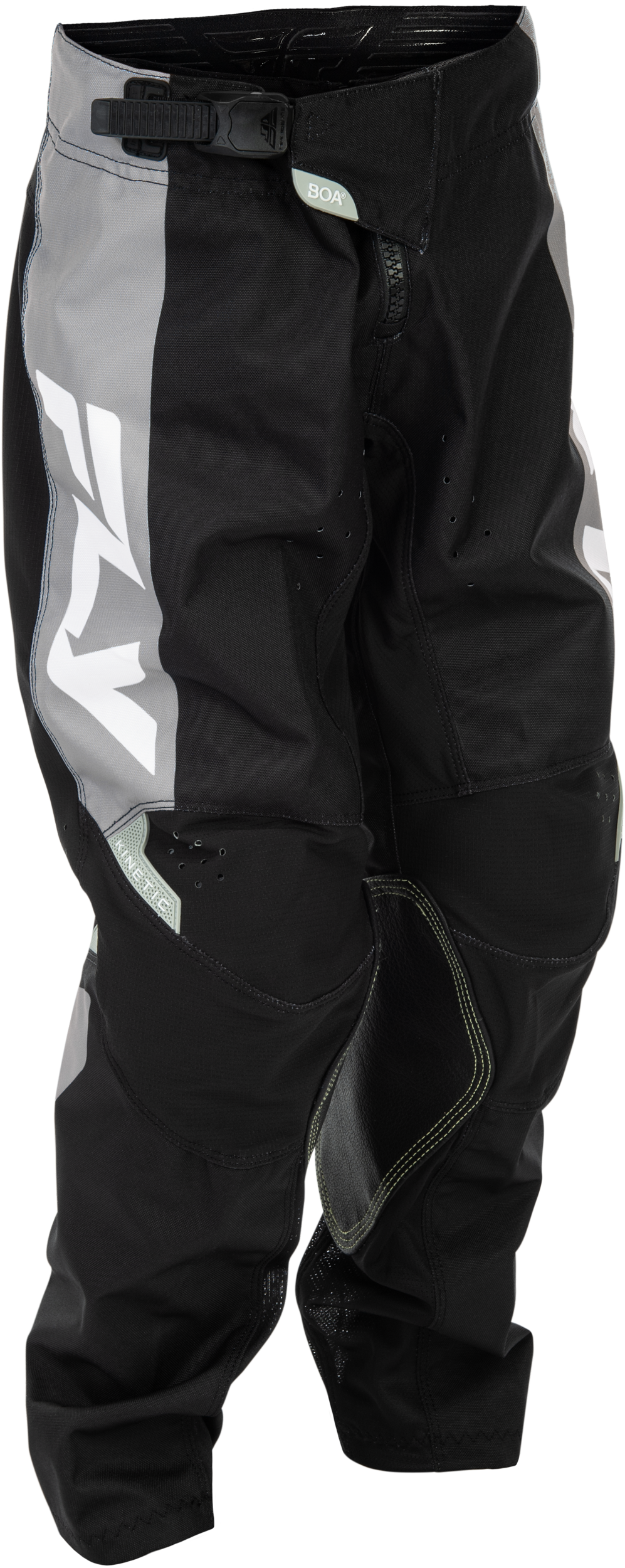 Fly Racing Youth Kinetic Pants Black/Grey Size 20 – Durable Motorcycle Riding Gear with Mesh Comfort Liner and Adjustable Fit